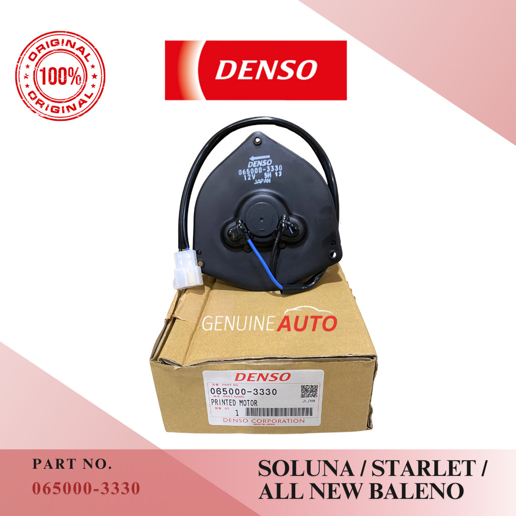 MOTOR FAN TWINCAM SOLUNA STARLET ALL NEW BALENO DENSO ASLI 065000-3330