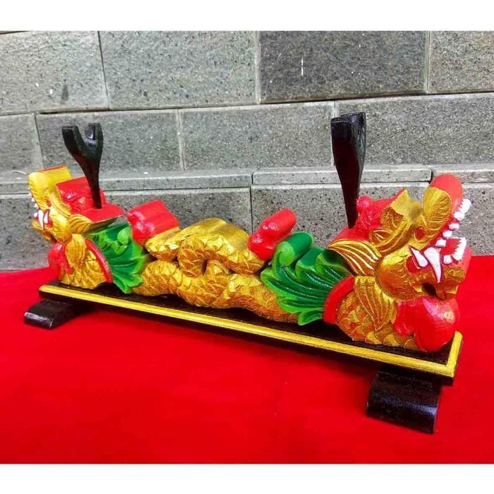 Stand Dudukan Tempat Katana Ukiran Naga Warna Sungging EA6485643
