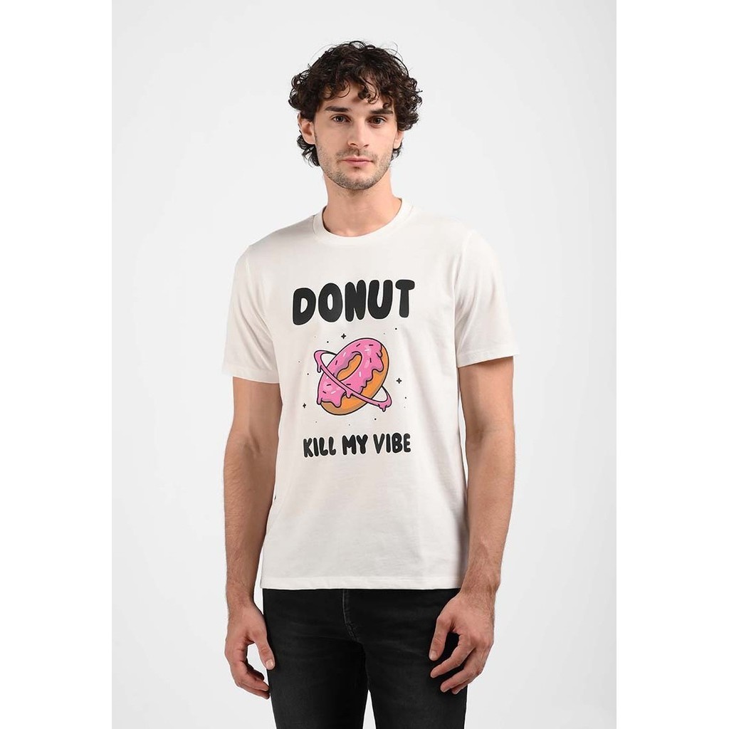 Manzone Kaos Lengan Pendek Pria META - WHITE