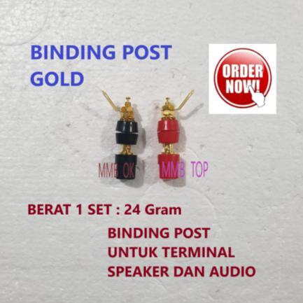 Binding post Gold / Terminal speaker Binding post