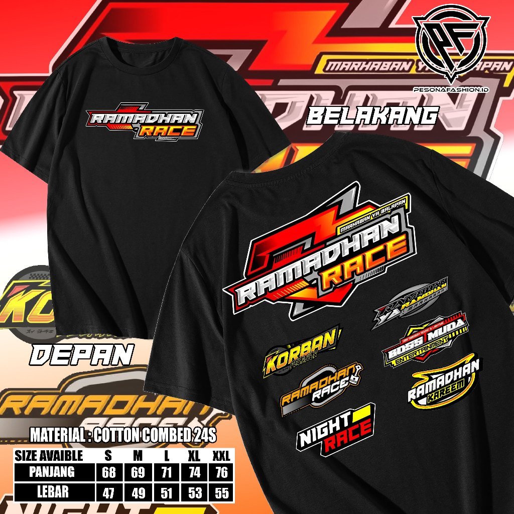 WIRAFASHION.ID Kaos Ramadan Race 2026 - Kaos Racing Ramadhan-Kaos Racing Night - Kaos Ready To Ramad