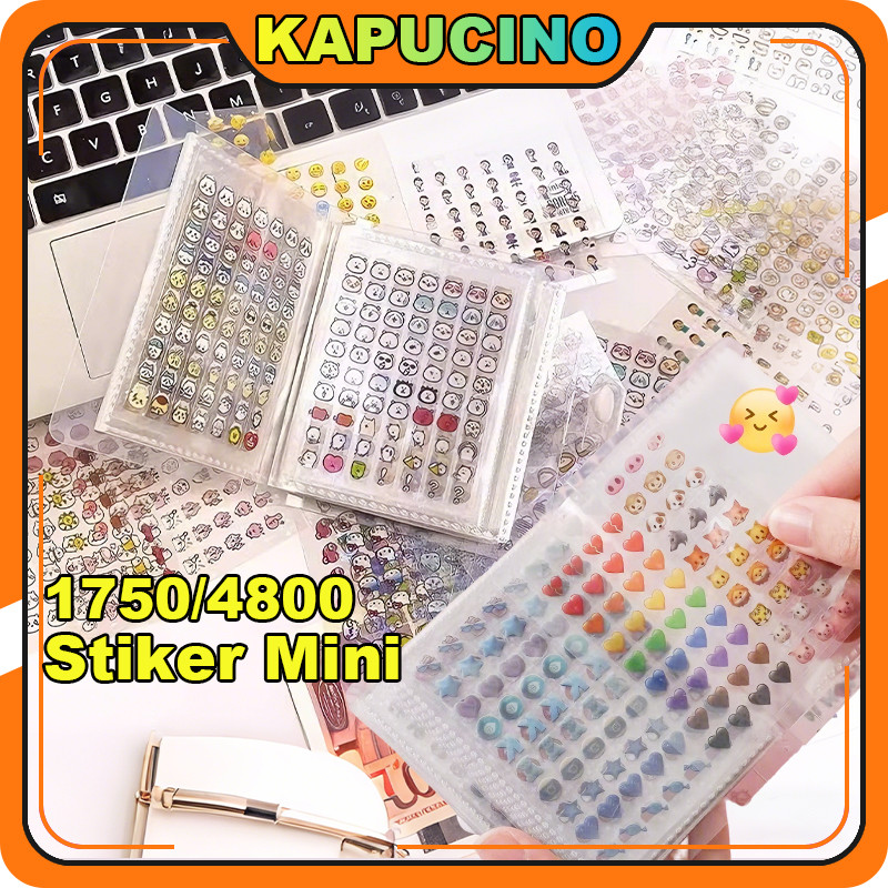 1750/4800 StikerStiker Lucu Kartun Mini/Stiker Karakter /Stiker Aesthetic Pack/Stiker Mainan Anak Pe