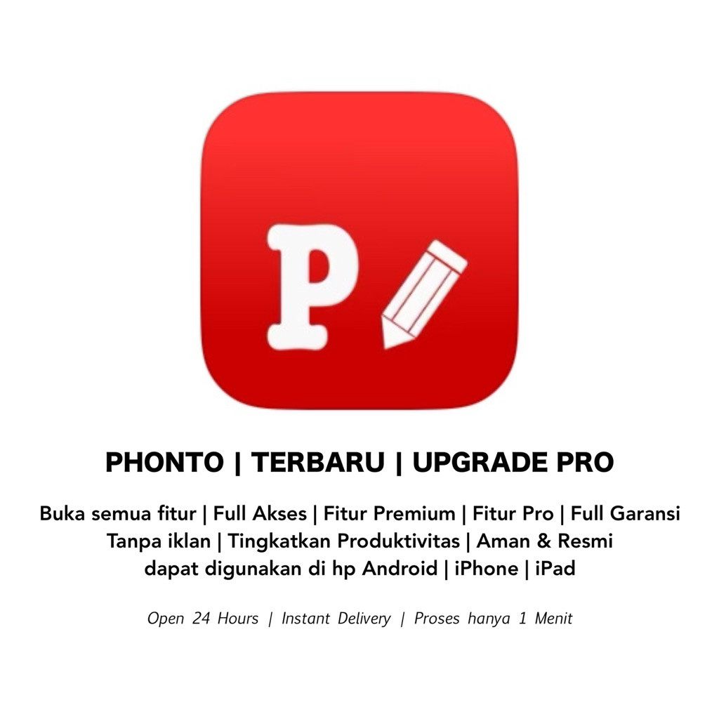 Jual Produk Digital | Phonto | Pro Premium | Aplikasi iPhone & Android |