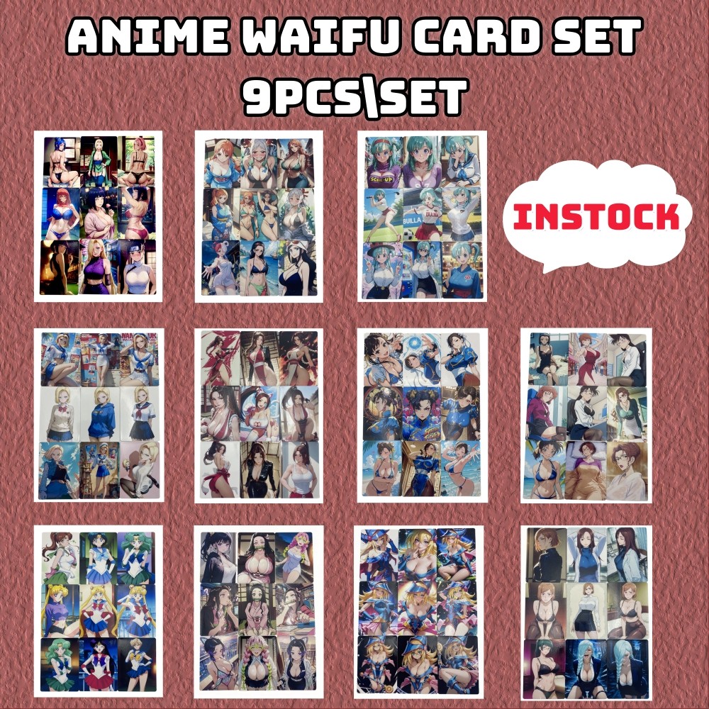 25SET Anime y Card Naruto&Dragonball&One Piece&Jujutsu Kaisen Rare Waifu Nude Card Collection Card N