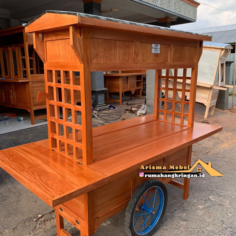 Arisma Gerobak Angkringan Jepang, gerobak angkringan murah, gerobak dimsum, gerobak angkringan kekin