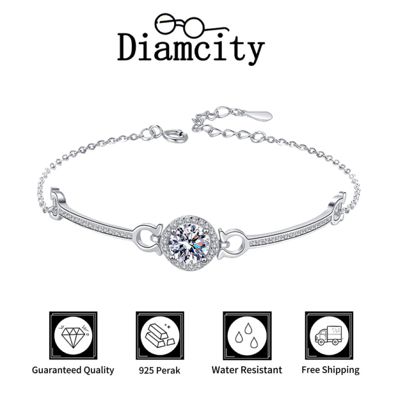 Gelang Berlian Penuh Matahari Kecil yang Sederhana dan Elegan