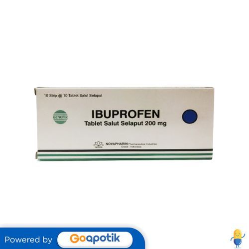 Ibuprofen Novapharin 200 Mg Box 100 Tablet