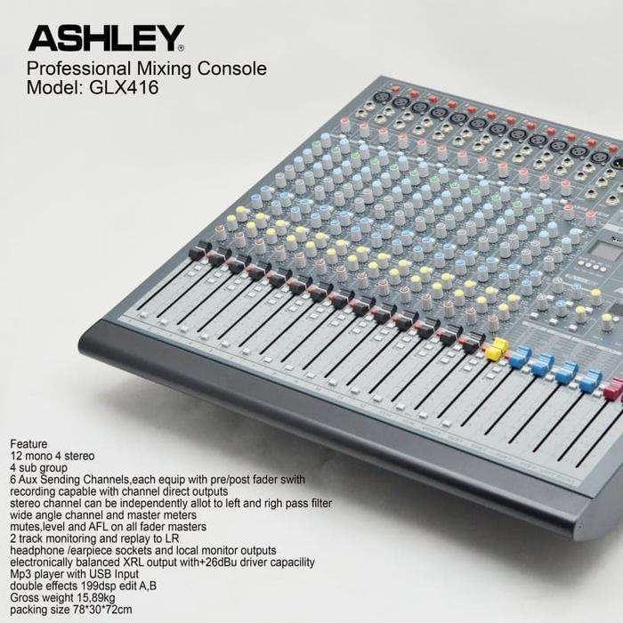 Mixer Ashley 16 Channel Glx24 original
