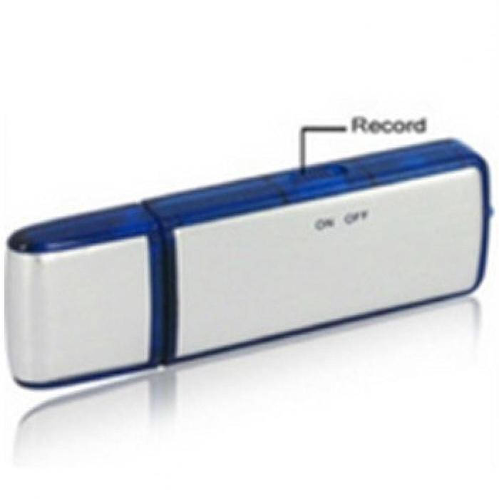 COD USB Flashdisk Voice Recorder Alat Perekam Suara Jernih Mini 8 GB Tersembunyi Jarak Jauh - White/