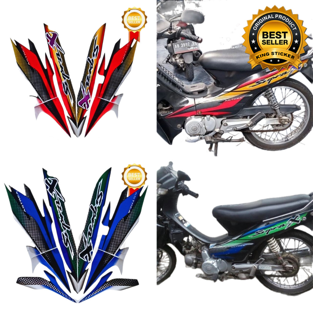 Striping Stiker Honda Supra X 2002 List Body Standart Motor Honda Supra X 2002 Terbaik