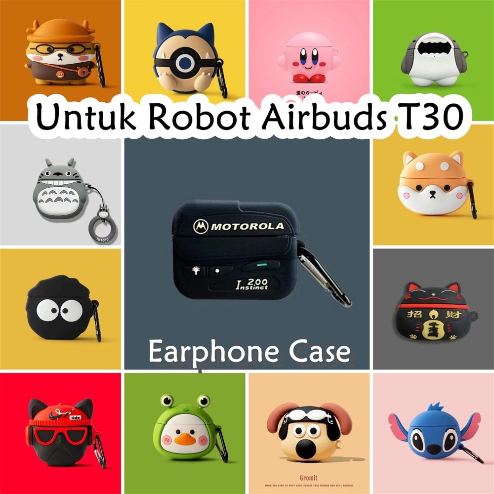 Variety UntukRobot Airbuds T30 Core Case Soft Silikon Earphone Case Kreatif New