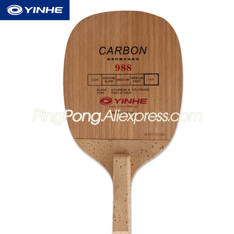 Original YINHE 988 Carbon Table Tennis Blade Fast Attack Japanese Penhold JS Handle Racket Ping Pong