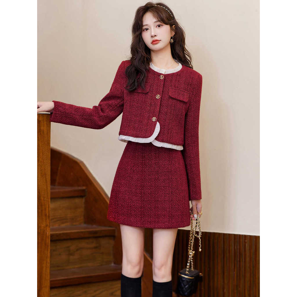 Set rok pendek gaya baru terinspirasi Chanel set dua potong