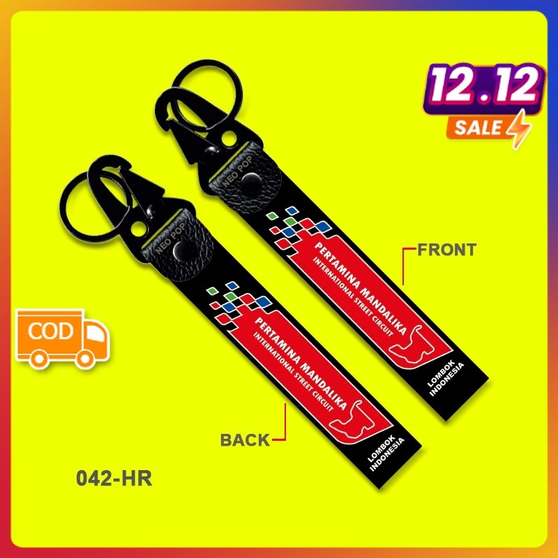 GANTUNGAN KUNCI PREMIUM PERTAMINA MANDALIKA INTERNATIONAL CIRCUIT MERCHANDISE STREET LOMBOK NTB INDO