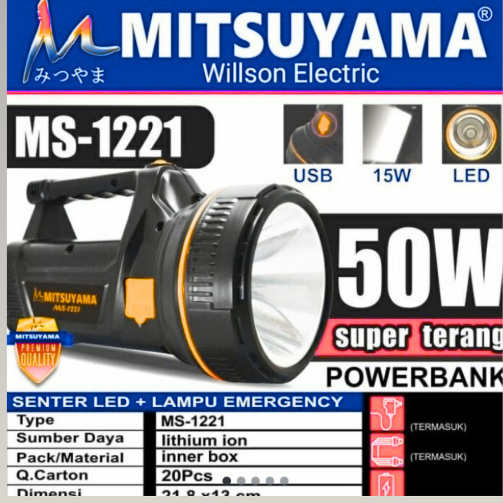 SENTER LED BESAR JUMBO SENTER SATPAM SECURITY HANSIP