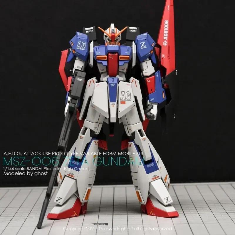 JMS HG 1/144 MSZ-006 ZETA Assemble The Model Kit Action Figure Robot Doll Kids Toy Desktop Decoratio