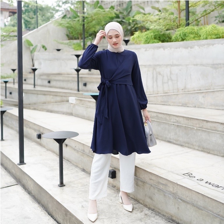 Le Khari Maisy Tunik Busui Tunik Polos Bahan Airflow Size S-XL