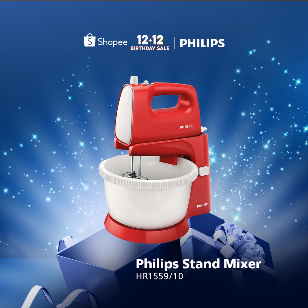 Mixer Philips - 2 Liter -  HR1559/10 - Stand Mixer -  Mikser Philips - Mixer Pencampur - Mixer Kue -