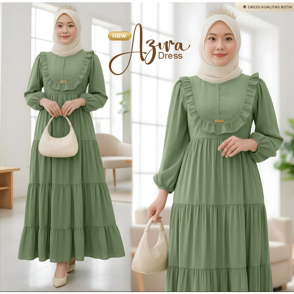 Gamis Wanita Muslim Kekinian Viral / Drees Crinkle Airflow Premium Busui