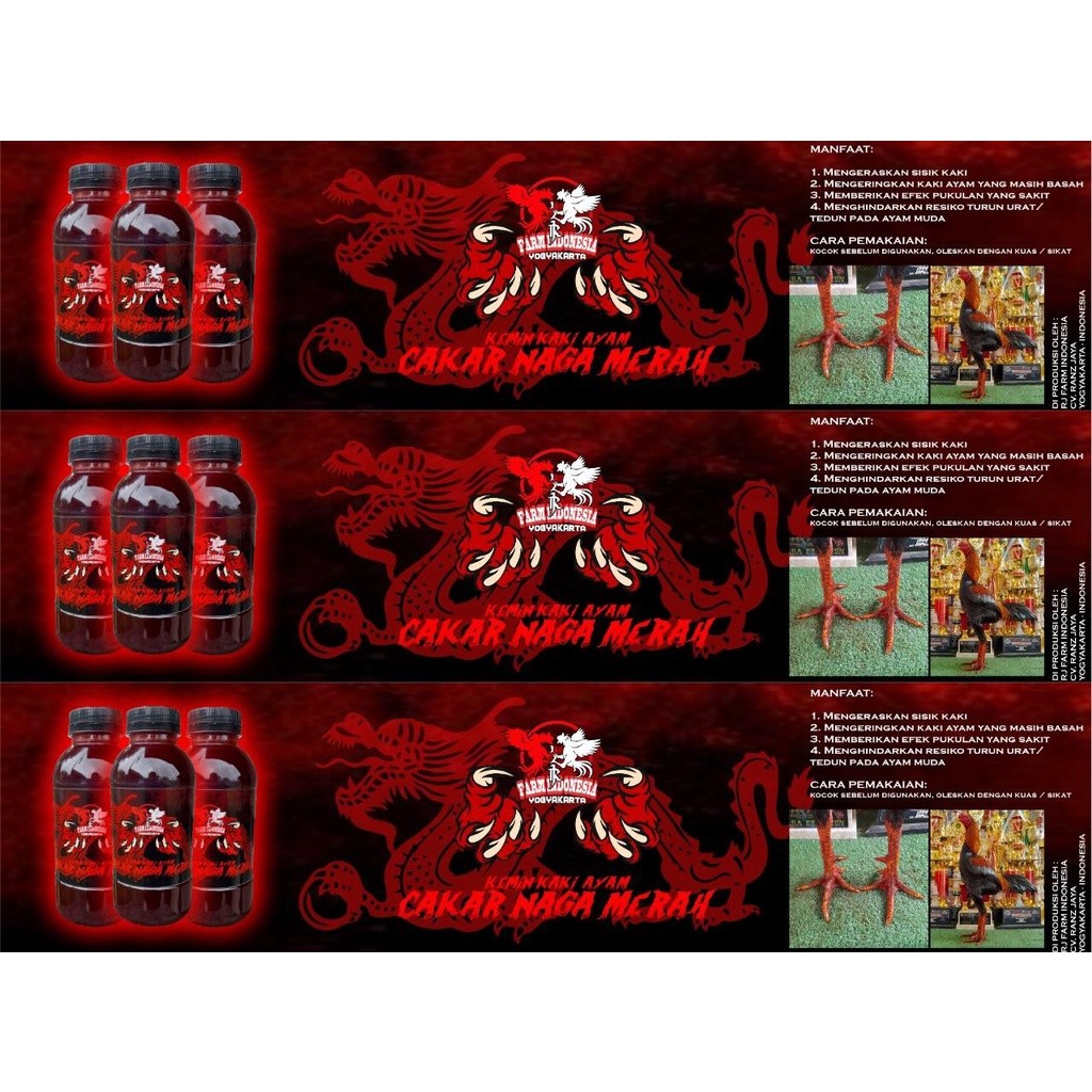 KemIn Kaki Ayam Cakar Naga Merah RJ Farm