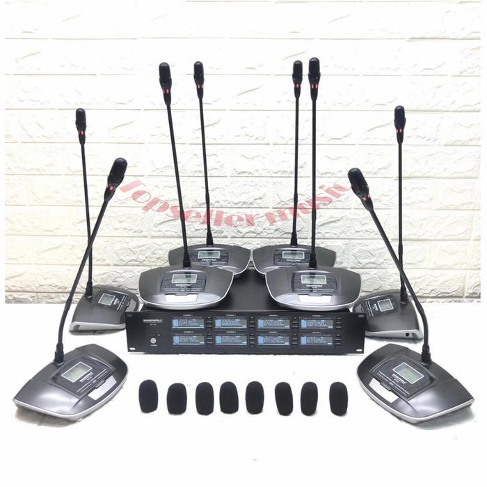 MIC MEJA HARDWELL SP8U WIRELESS 8 MIC ORIGINAL GARANSI MIC CONFERENCE