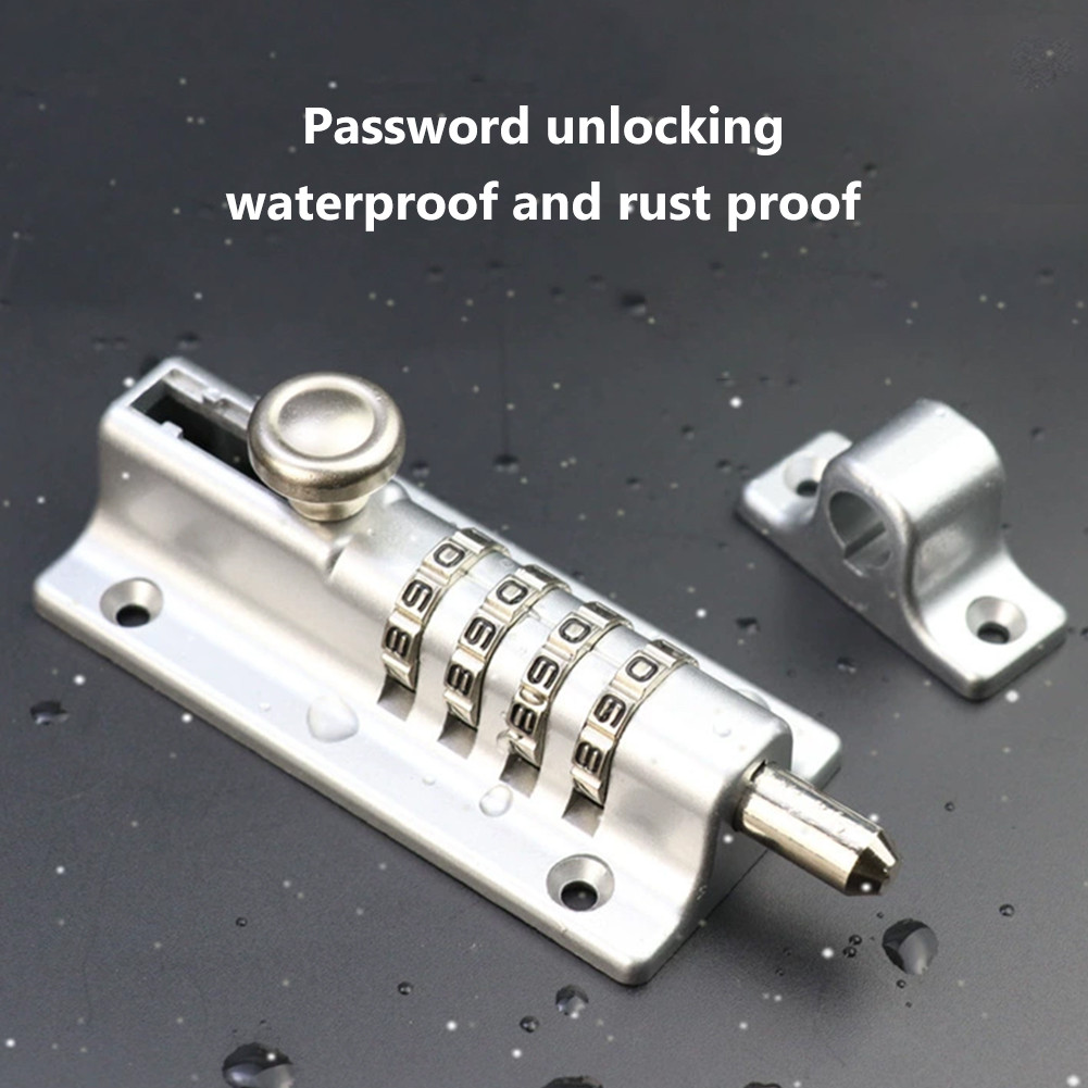 Kombinasi Kode Angka Gembok Grendel Tahan Air Anti Karat untuk Pintu Keamanan Tinggi