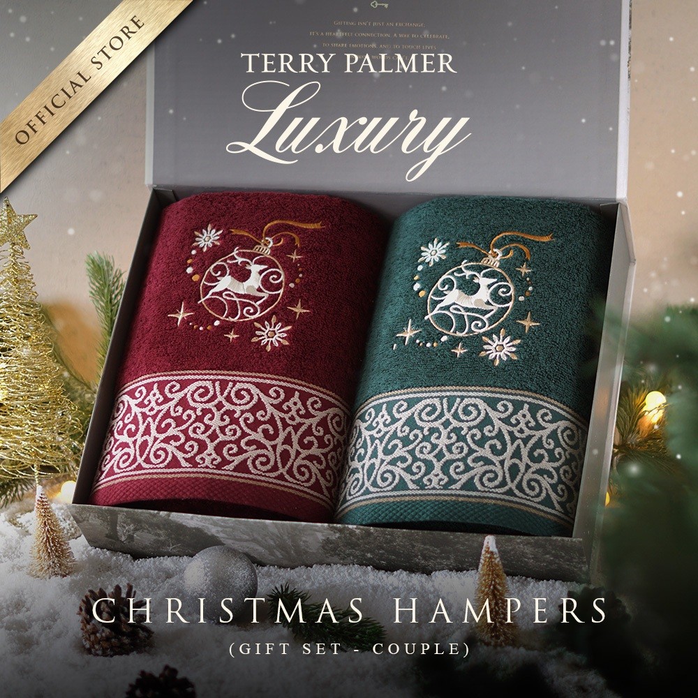 (teri88.diskon) Terry Palmer Luxury - Royale - Christmas Natal Edition (Handuk Couple Set) / Christm
