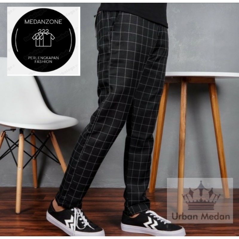 CELANA TARTAN PRIA PREMIUM CELANA CHINO TARTAN DICKIES CELANA KOTAK