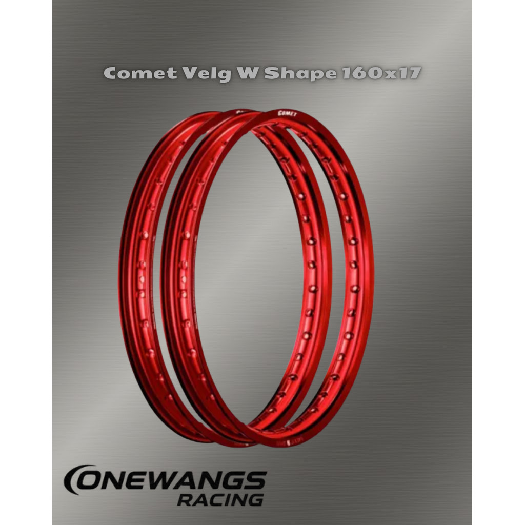 Velg Rim Comet W Shape Ring 17 x 160/160 RED / MERAH