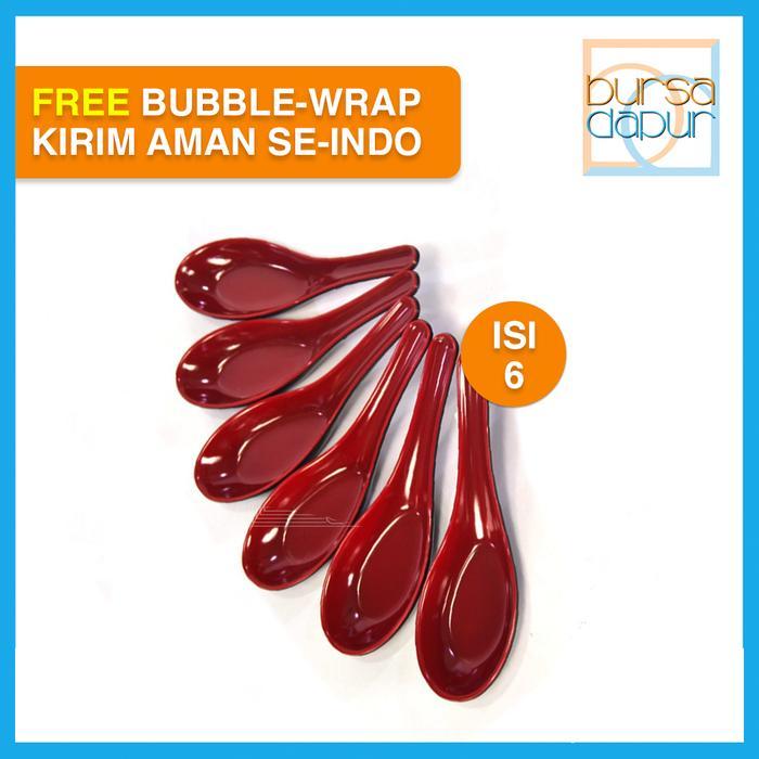 Golden Dragon Melamin Red Black Sendok Bebek