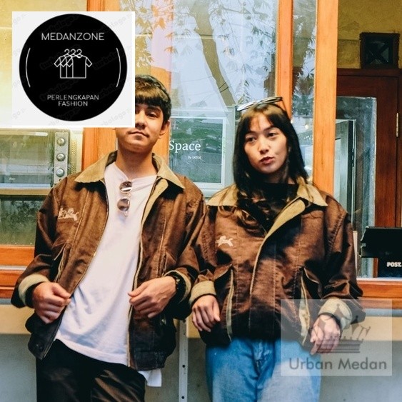 FUJITORA CORDUROY VINTAGE JACKET / JAKET FLIGHT JAPAN BOMBER RETRO CLASSIC RIDING CLUB OF 1986 COTTO