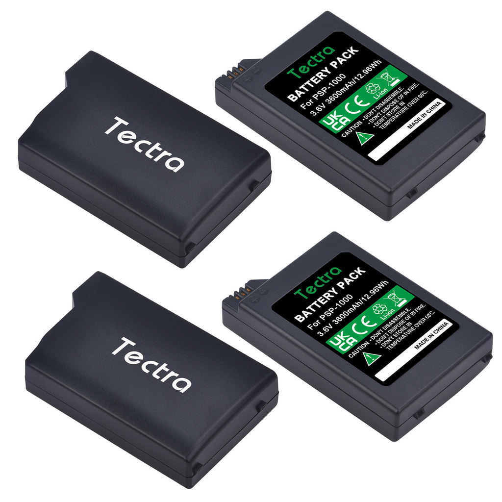 4PCS 3600mAh PSP-110 PSP-1004 Lithium Replacement Batteries for Sony PlayStation Portable Console PS