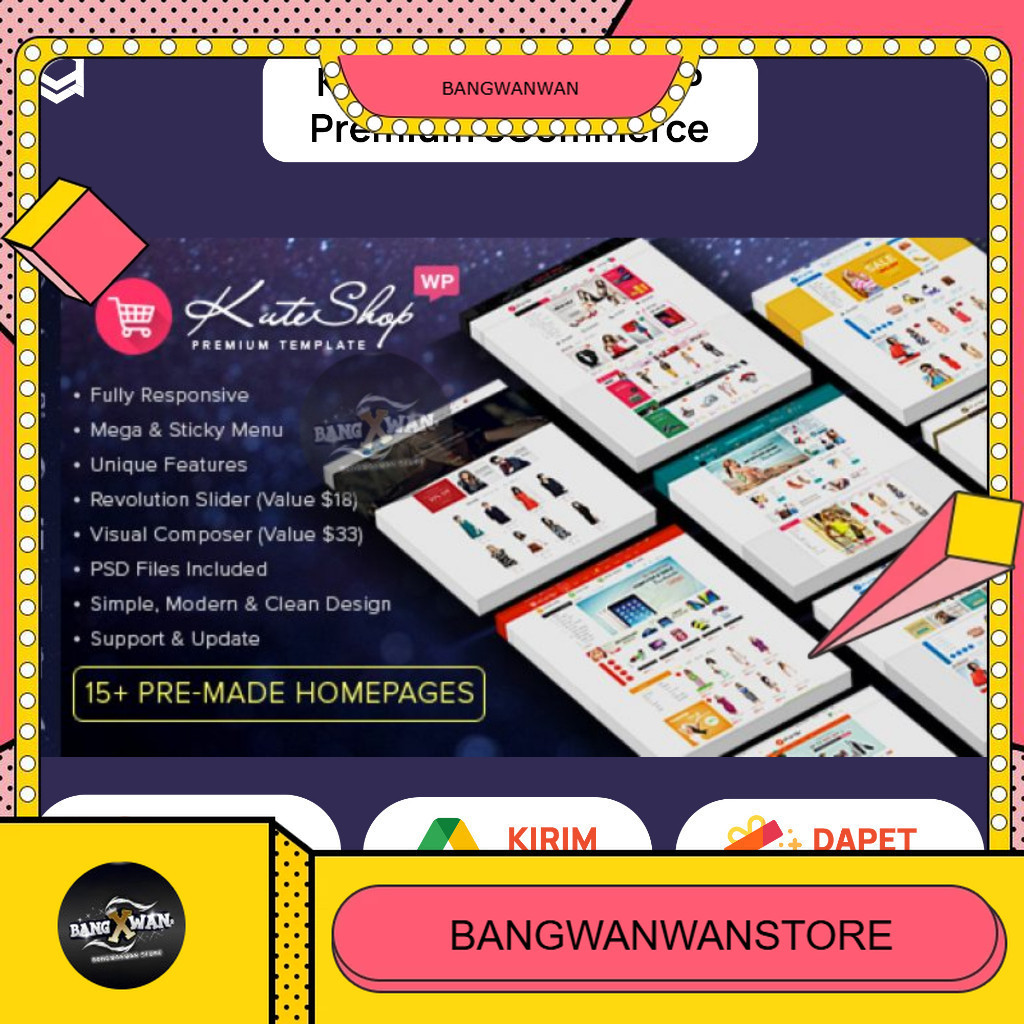 KuteShop Tema Wordpress Premium eCommerce - Responsif & Mobile Friedly - Theme WordPress Website Tok