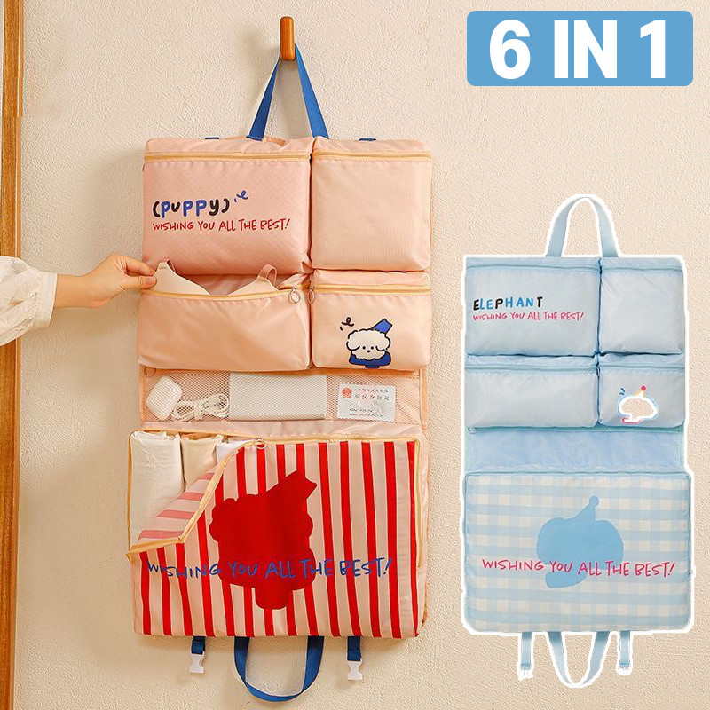 Dopamin 6in1gantungan Tas Tempat Penyimpanan Travel Bag Tahan Air Multifungsi Tas Penyimpanan Pakaia