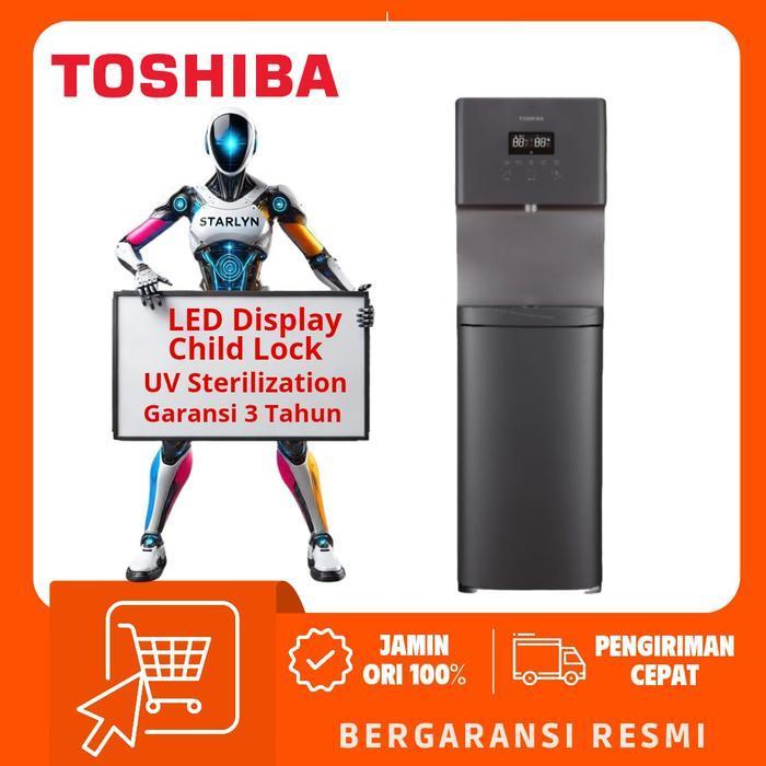 TOSHIBA Dispenser 1830 UV Galon Bawah RWF-W1830UVBN / RWFW1830UVBN