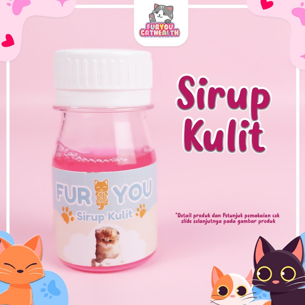 Furyou Sirup Kulit obat kucing  Anti Infeksi dan Regenerasi obat  Kulit Kucing Anabul Jamur Abses Bo