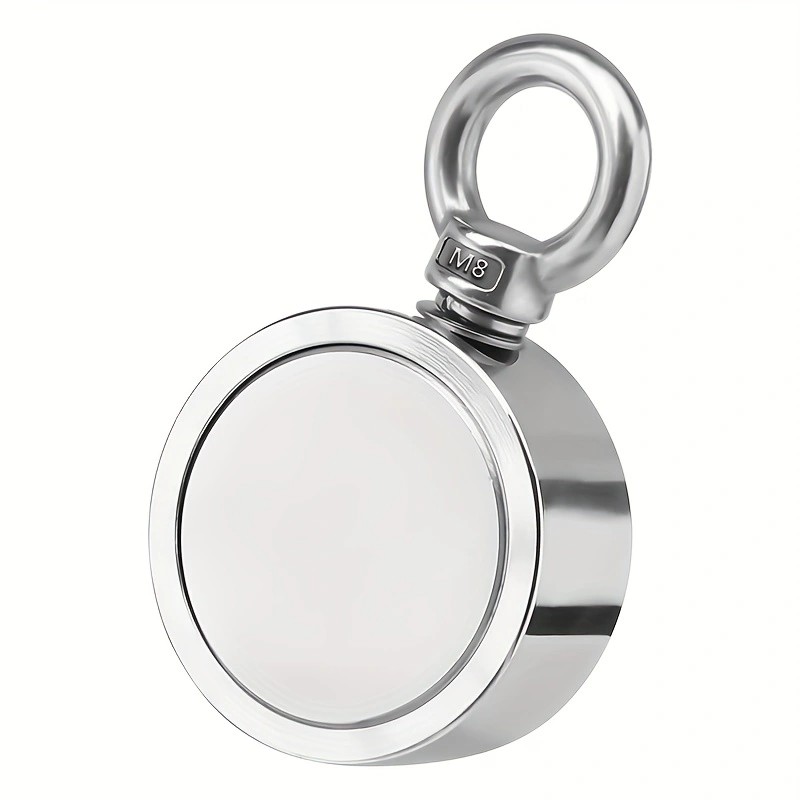 Magnet Fishing, 1000 LBS (453 KG) Pulling Force Double Sided Fishing Magnet with Rope, Super Magnet 