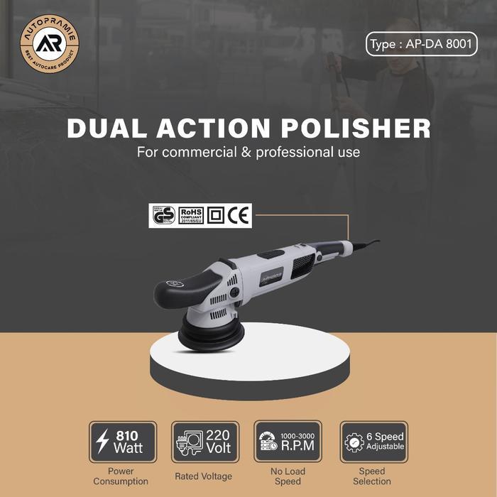 Mesin Poles Dual Action 5 inch orbit 15 mm Autopramie Polisher
