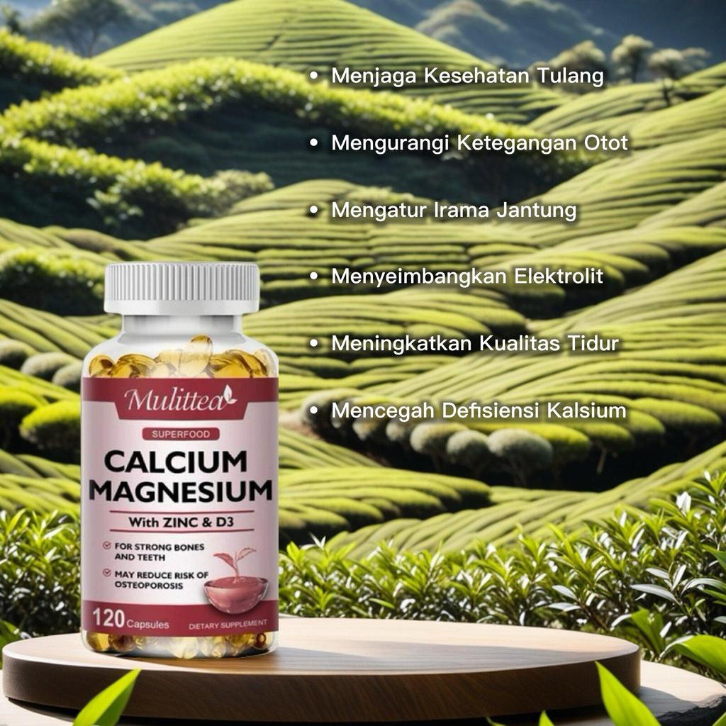 Vitamin Calcium  With Zinc+Vitamin D3 untuk Tulang & Gigi yang Kuat vitamin d & k kesehatan tulang v