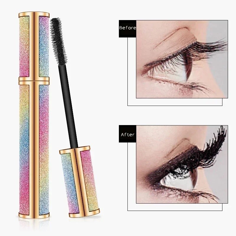 VIBELY Starry Sky Long Mascara tebal, melengkung, tahan air, tahan lama, tahan keringat dan tidak be