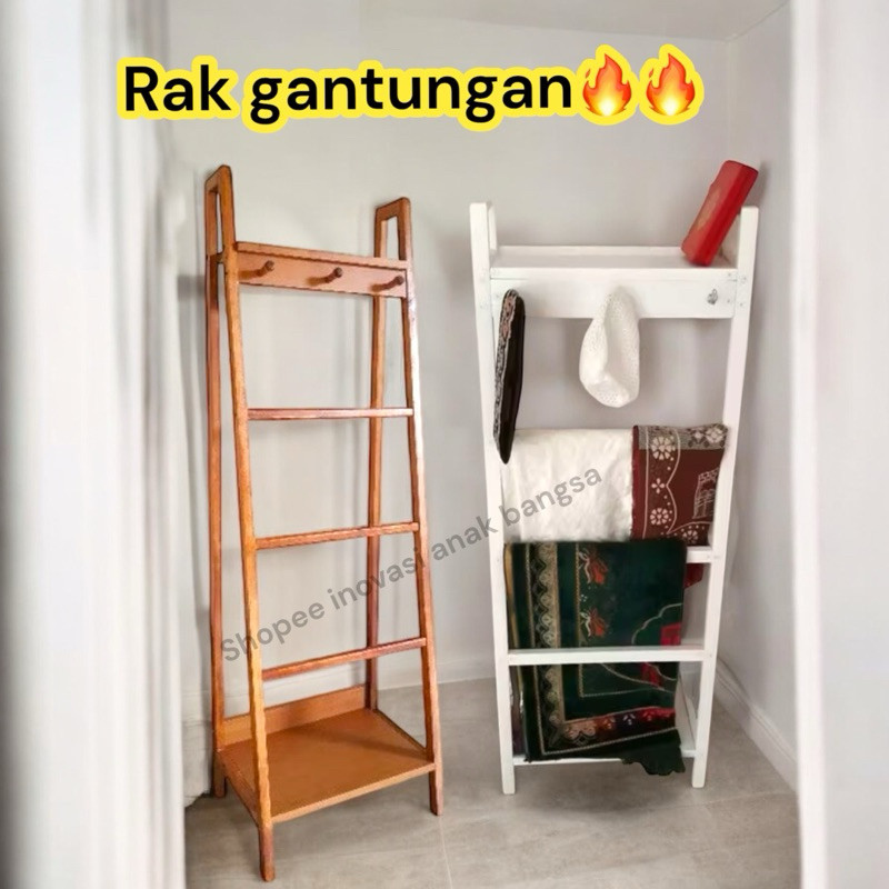 WARNA BARU MODEL BARU Rak Mukena Minimalis - Tempat Mukena dan Sajadah - Rak Peralatan Shalat Rak se