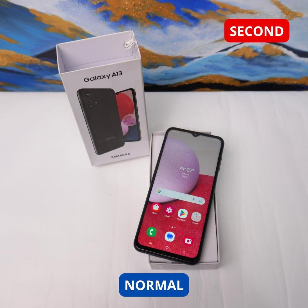 SAMSUNG A13 6/128 GB - HP SECOND ORIGINAL SINAR MUTIARA CELL