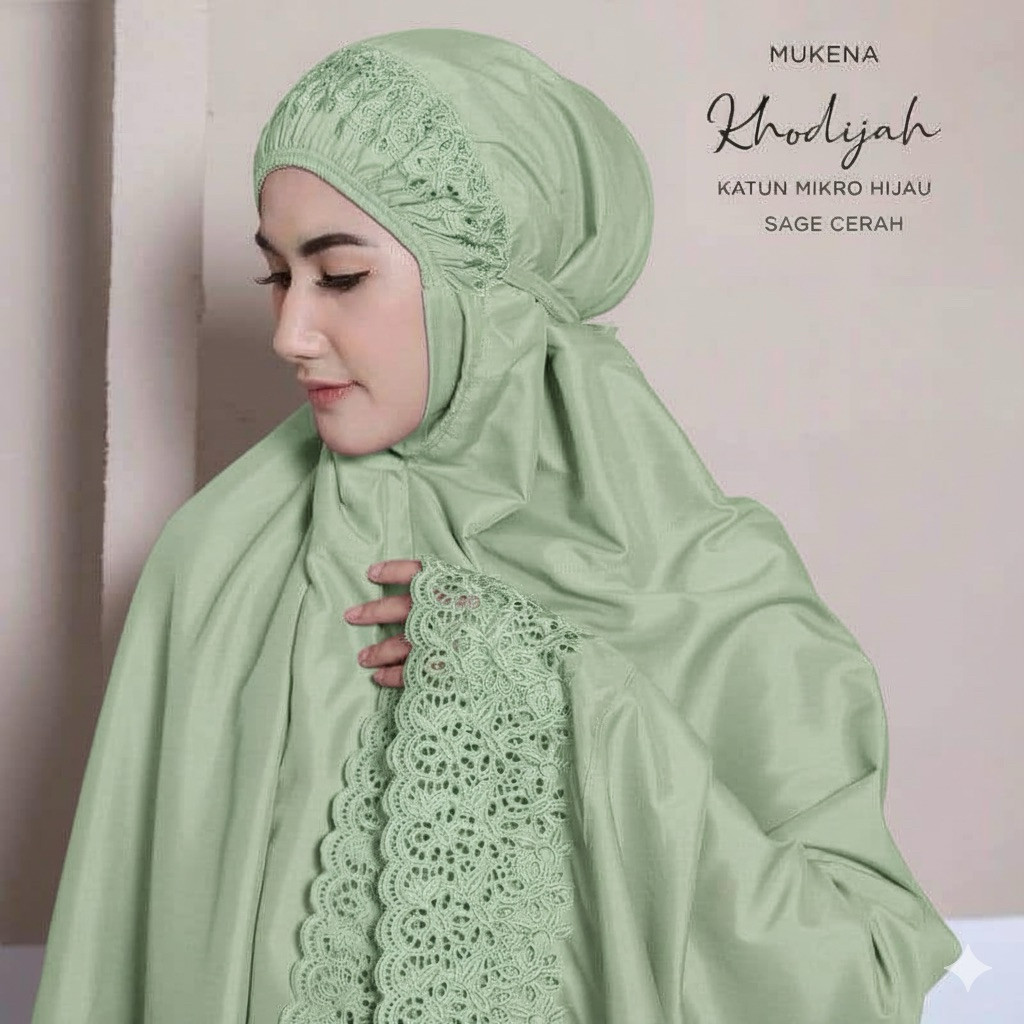 By azeyz collection Mukena Dewasa Khadijah Jumbo Bordir premium Mukena Bordir Tasikmalaya