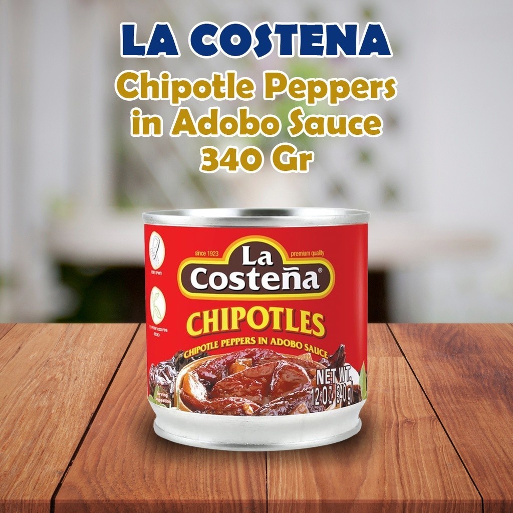 LA COSTENA Chipotle Peppers in Adobo Sauce 340 Gr