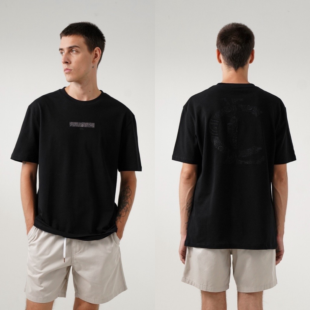 COD  CELCIUS Kaos Lengan Pendek Bordir I31000142C I31000173C Hitam Fashion T-Shirt