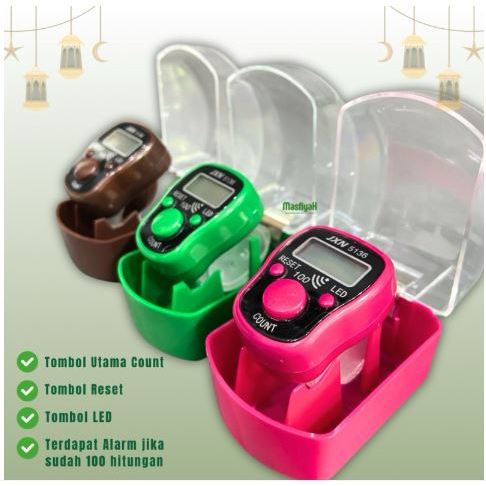 12PCS TASBIH DIGITAL ALARM LED BOX JXN 5136 TASBIH DIGITAL BOX SOUVENIR HAJI HAMPERS UMRAH OLEH OLEH