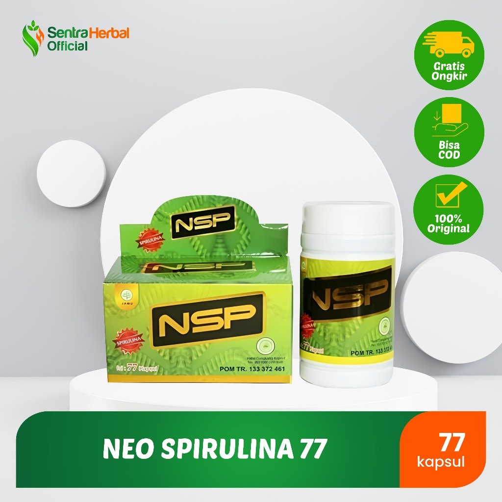 Sherin Neo Spirulina 77 (NSP) ORIGINAL isi 77 Kapsul