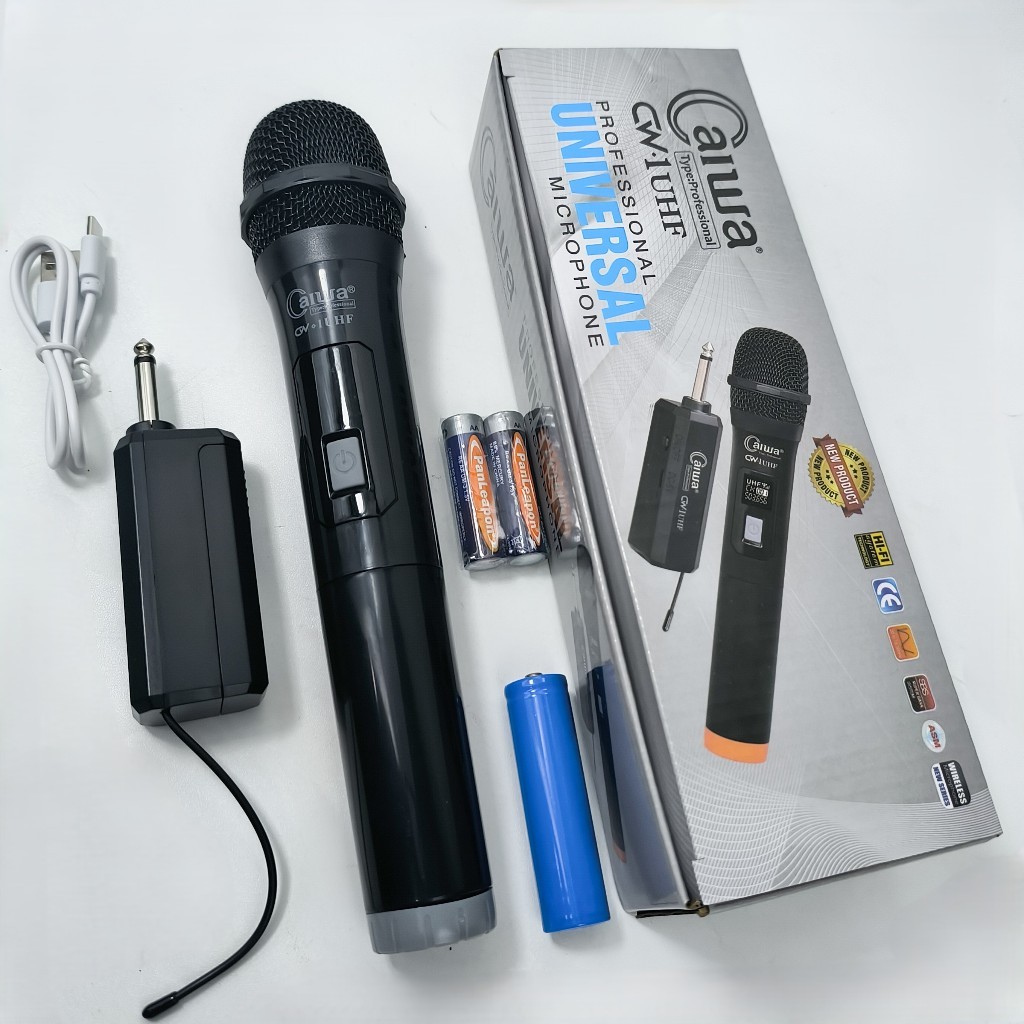 NEW Professional Microphone MIC WIRELESS AIWA CW 1 UHF ,MICROPHONE AIWA CW1 UHF CW-1 ORI ORI