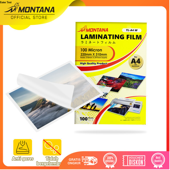 Laminating Film / Plastik Laminating Montana TL-A4W (A4)