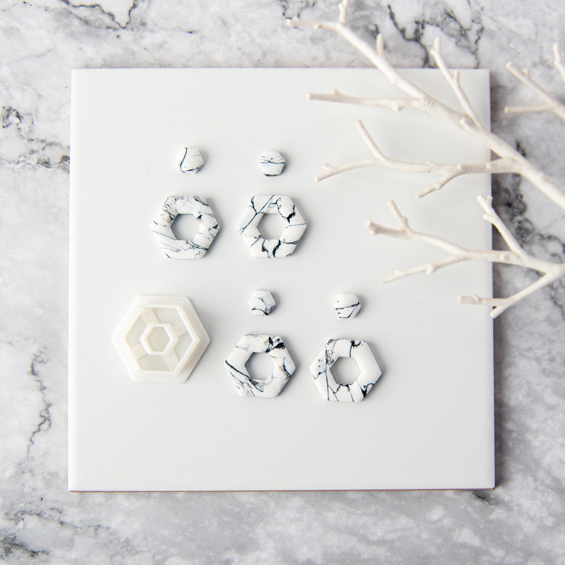 Geometric Hexagon Polymer Clay Cutters|Ceramic Tools|Polymer Clay Cutters|Floral Cutters|clay Tools